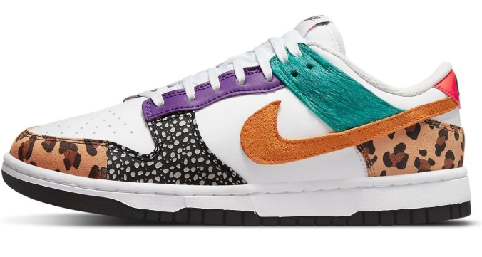 Nike Dunk Low SE Women's Sneakers – Safari Mix | DN3866-100