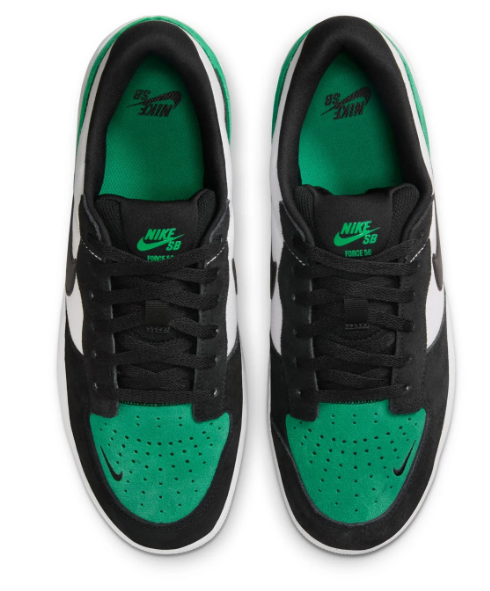 Nike SB Force 58 Sneakers – White Black Stadium Green