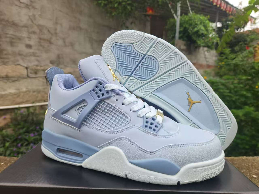 Air Jordan 4 Retro Sneakers – Grey Blue