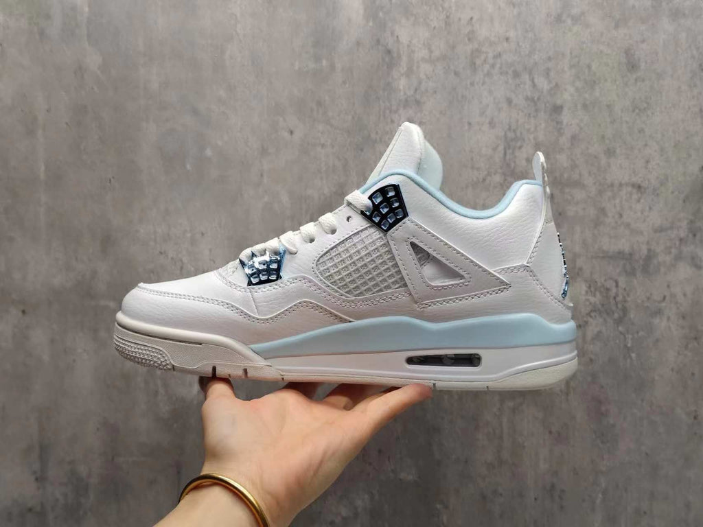 Air Jordan 4 Blue Buckle Sneakers | Azure Signal