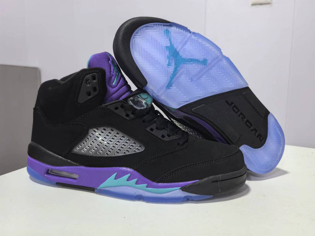 Air Jordan 5 Black Grape Sneakers | Grape Nocturne