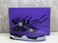Air Jordan 4 Retro Lakers Purple-Gold Sneakers | Sunset Overtime