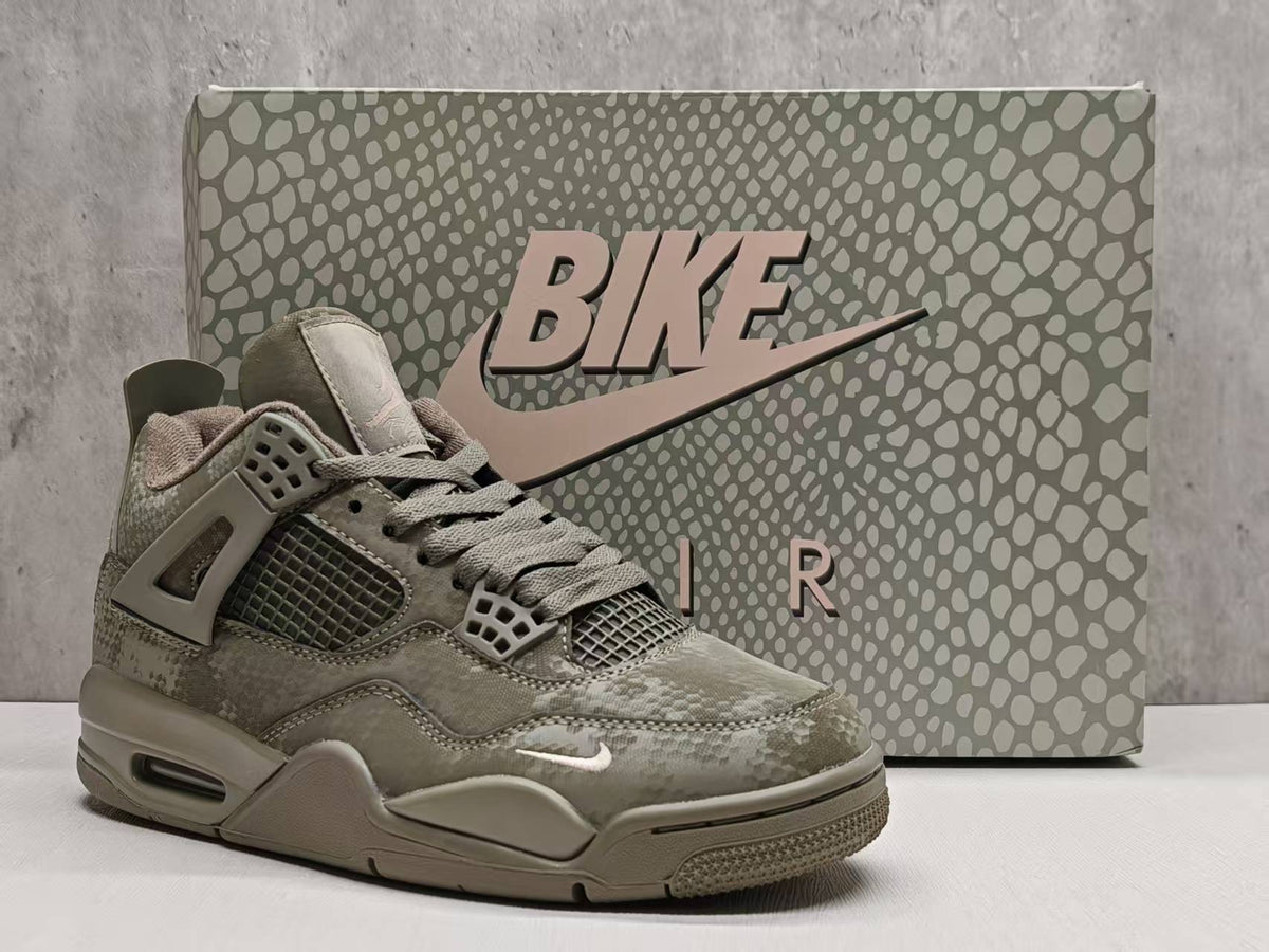 Air Jordan 4 Retro "Military Mamba" Custom Sneakers
