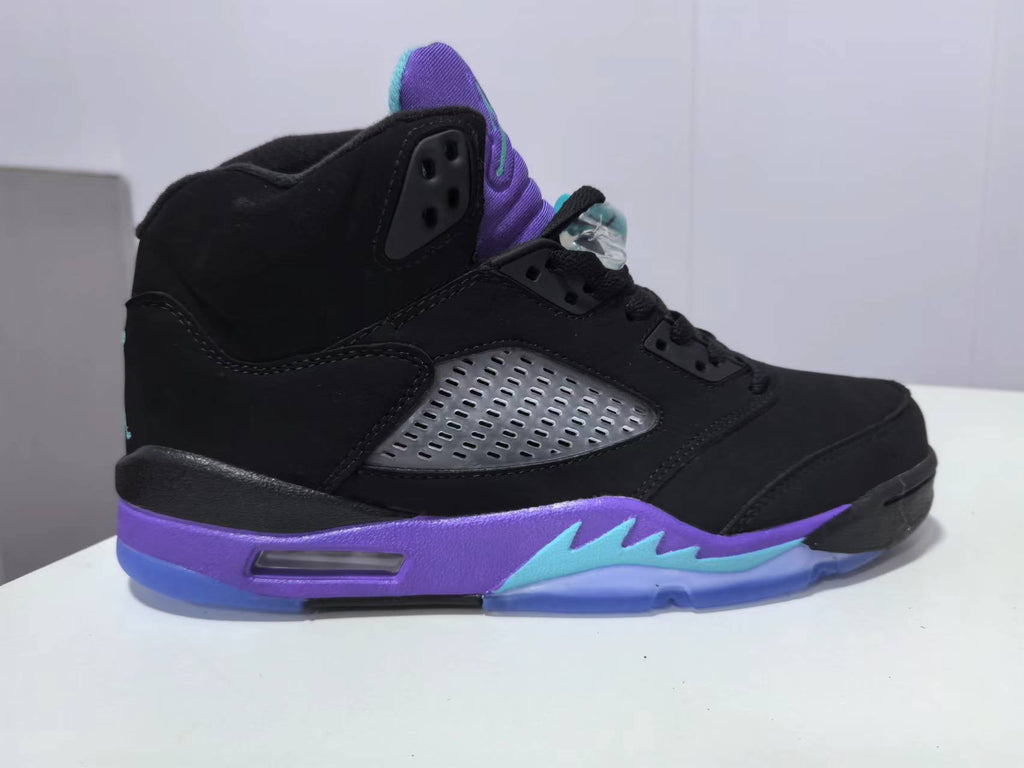 Air Jordan 5 Black Grape Sneakers | Grape Nocturne