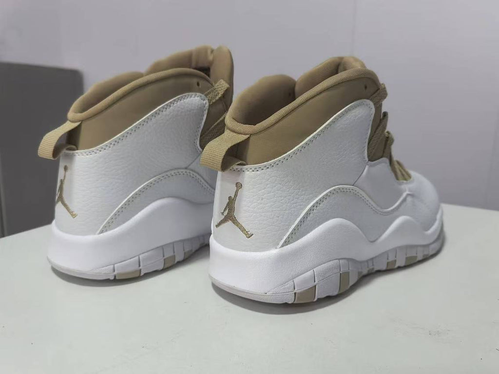 Air Jordan 10 White/Brown Sneakers | Sepia Chapter