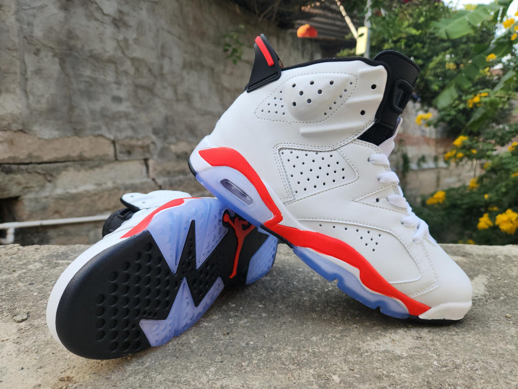 Air Jordan 6 Retro "White Infrared Black" Sneakers – CT8529-105