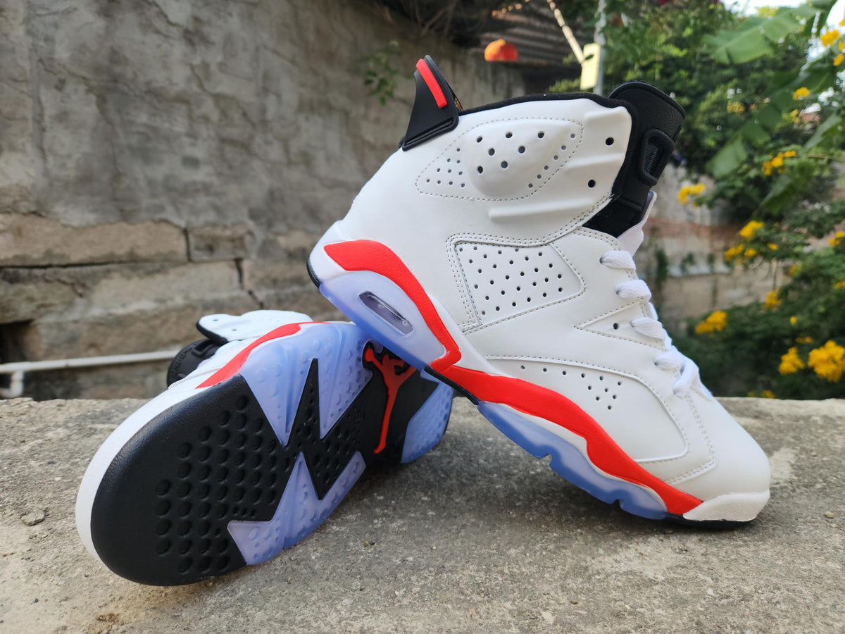 Air Jordan 6 Retro "White Infrared Black" Sneakers – CT8529-105