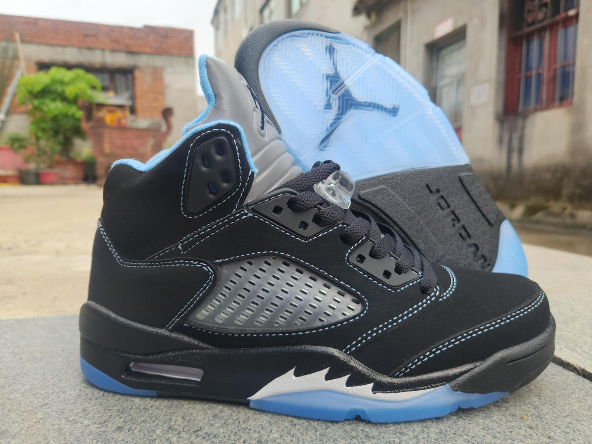 Air Jordan 5 Retro "Black University Blue" Sneakers – Men's & Women's