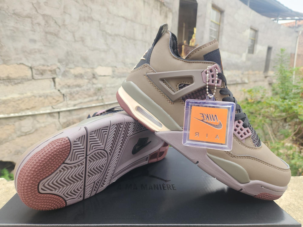 Air Jordan 4 Roasted Earth Sneakers - Coffee Brown