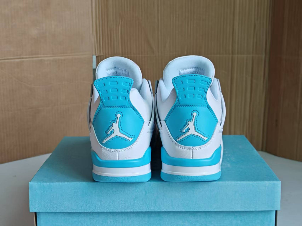 Air Jordan 4 Retro "White Aluminum Ice Blue" Sneakers