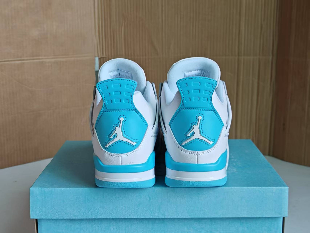 Air Jordan 4 Retro "White Aluminum Ice Blue" Sneakers