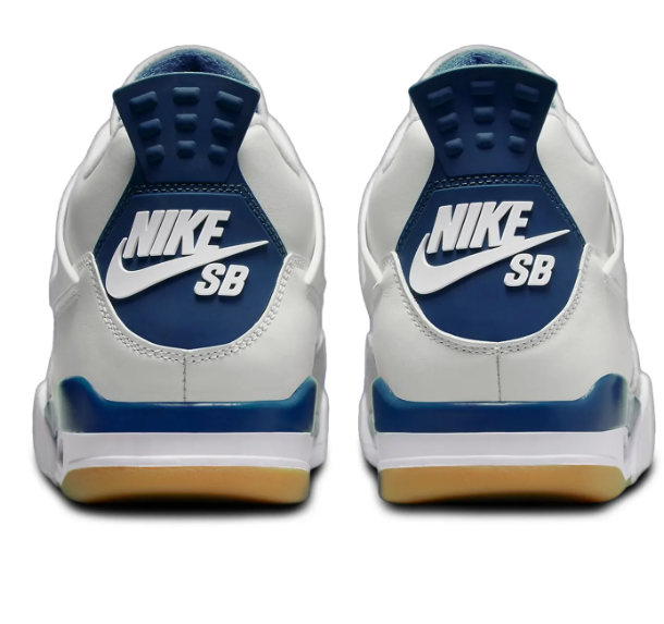 Nike SB x Air Jordan 4 Sneakers – White Navy