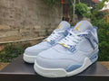 Air Jordan 4 Retro Grey-Blue Sneakers | Harbor Haze