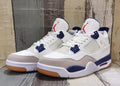Air Jordan 4 Retro Off-White-Blue Sneakers | Azure Interlude