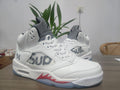Air Jordan 5 Scarlet Signal Men's Sneakers - White/Red