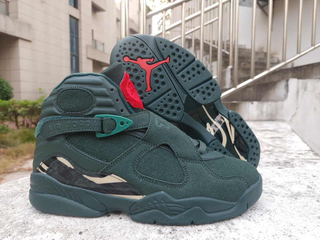 Air Jordan 8 "Green Gold Black Red" Sneakers