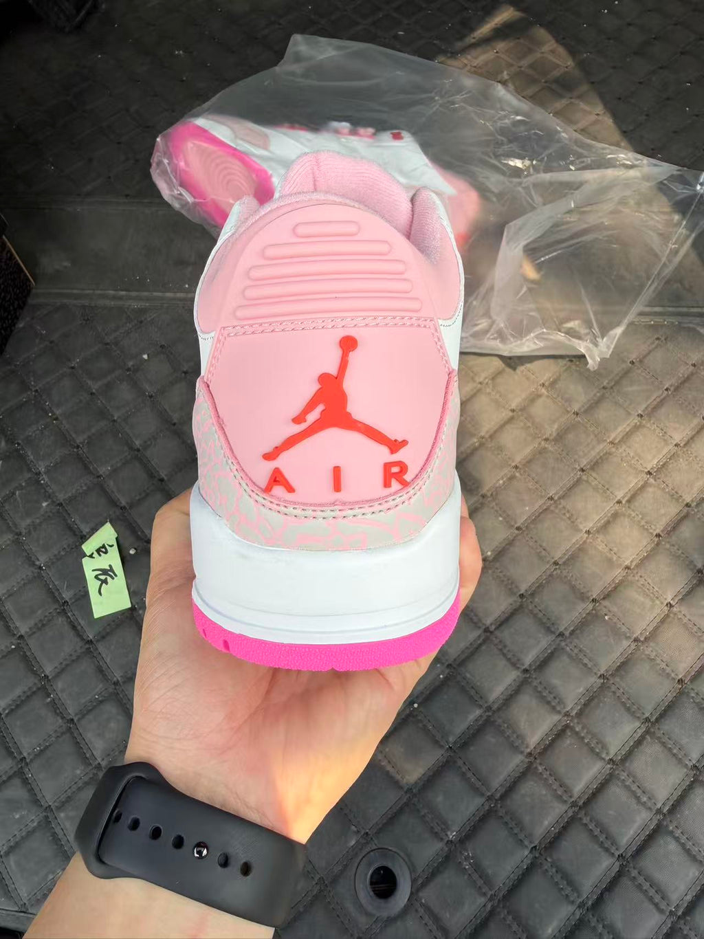 Air Jordan 3 White & Pink Floral Sneakers | Petal Pop