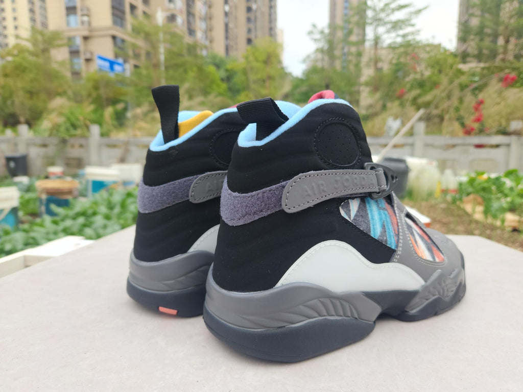 Air Jordan 8 "Grey Black Jade" Sneakers
