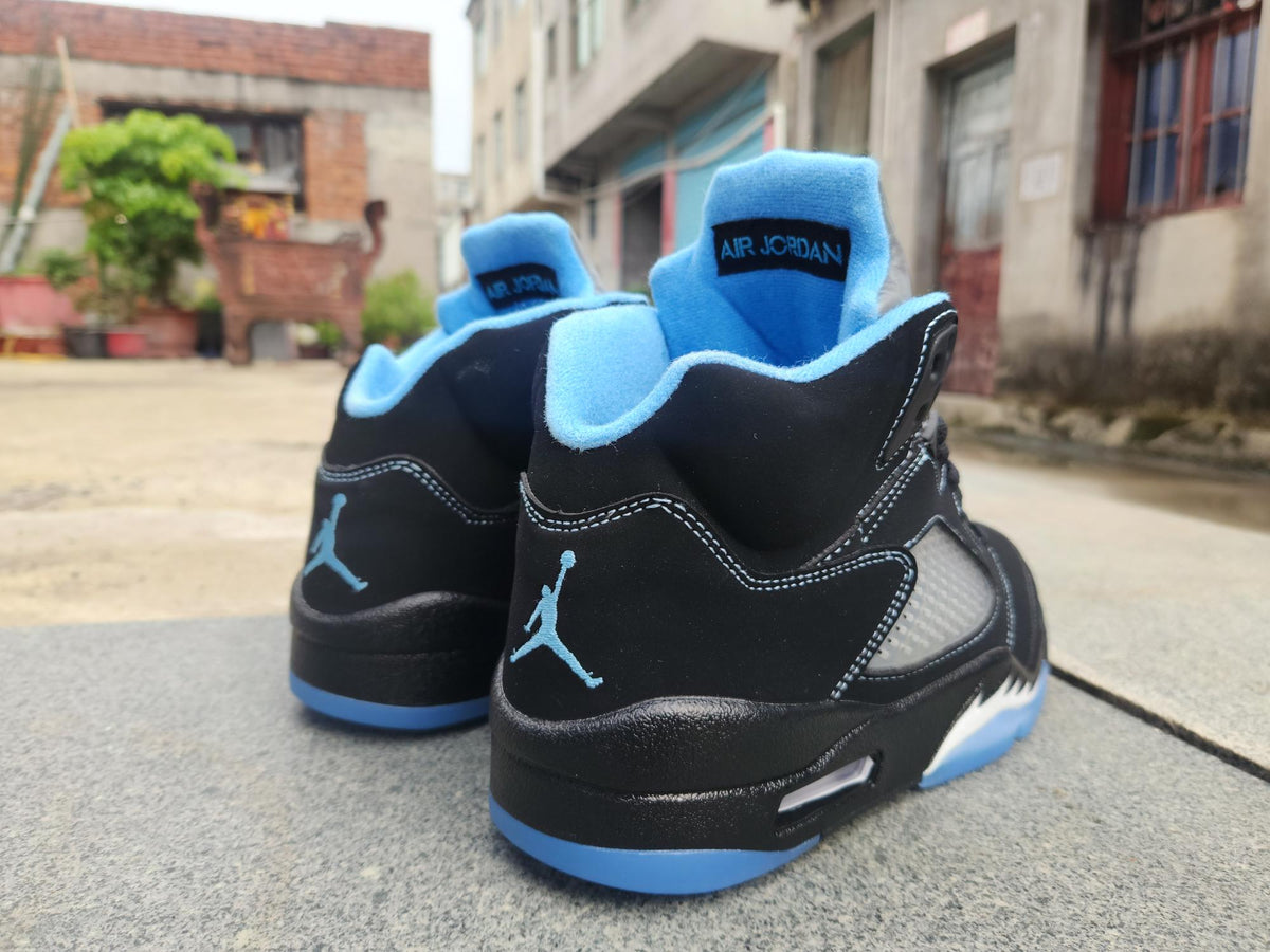 Air Jordan 5 Retro "Black University Blue" Sneakers – Men's & Women's