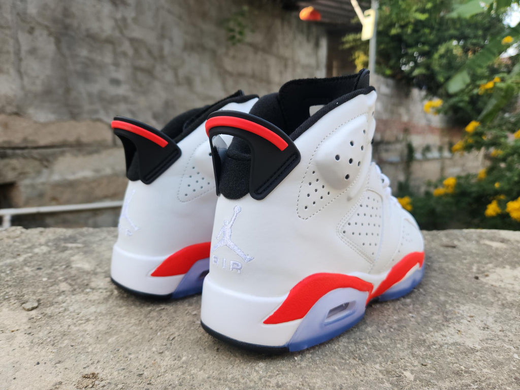 Air Jordan 6 Retro "White Infrared Black" Sneakers – CT8529-105