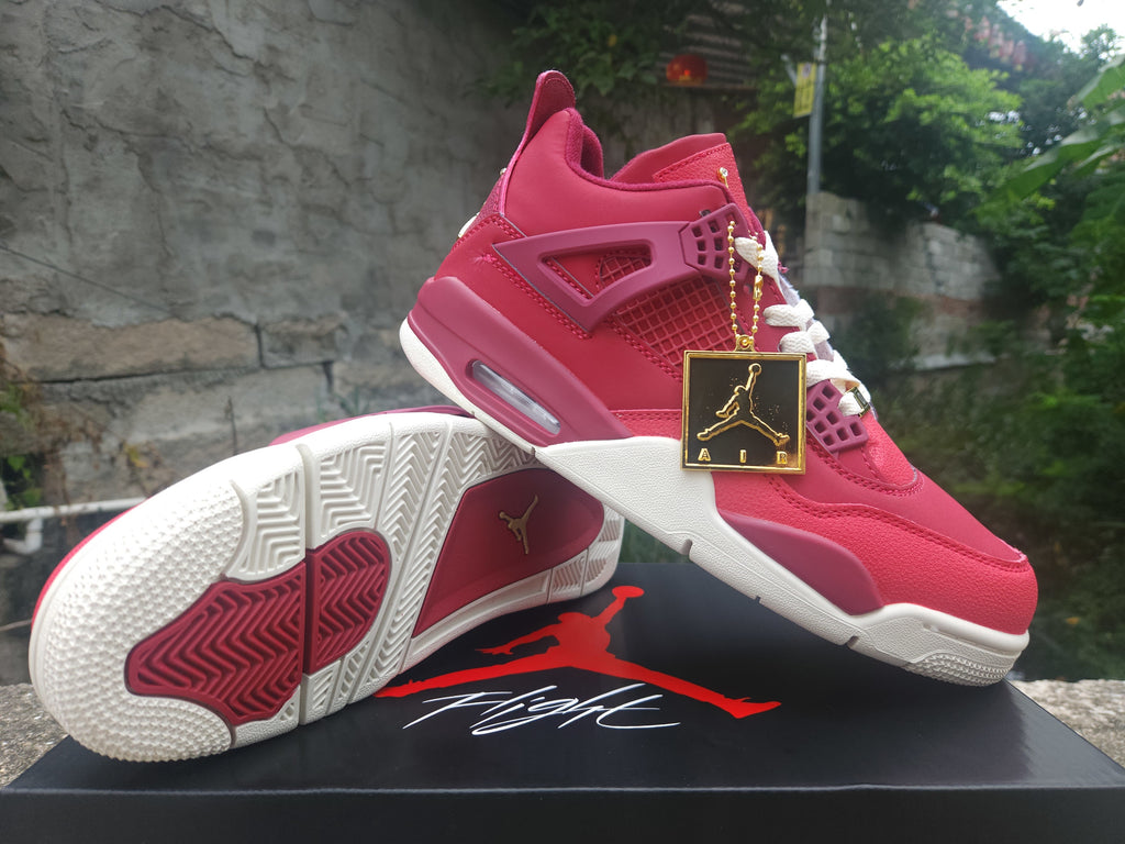 Air Jordan 4 Retro Red-Purple-Gold Sneakers | Prism Fanfare