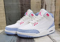 Air Jordan 3 Retro Sneakers – Off-White Pink Red