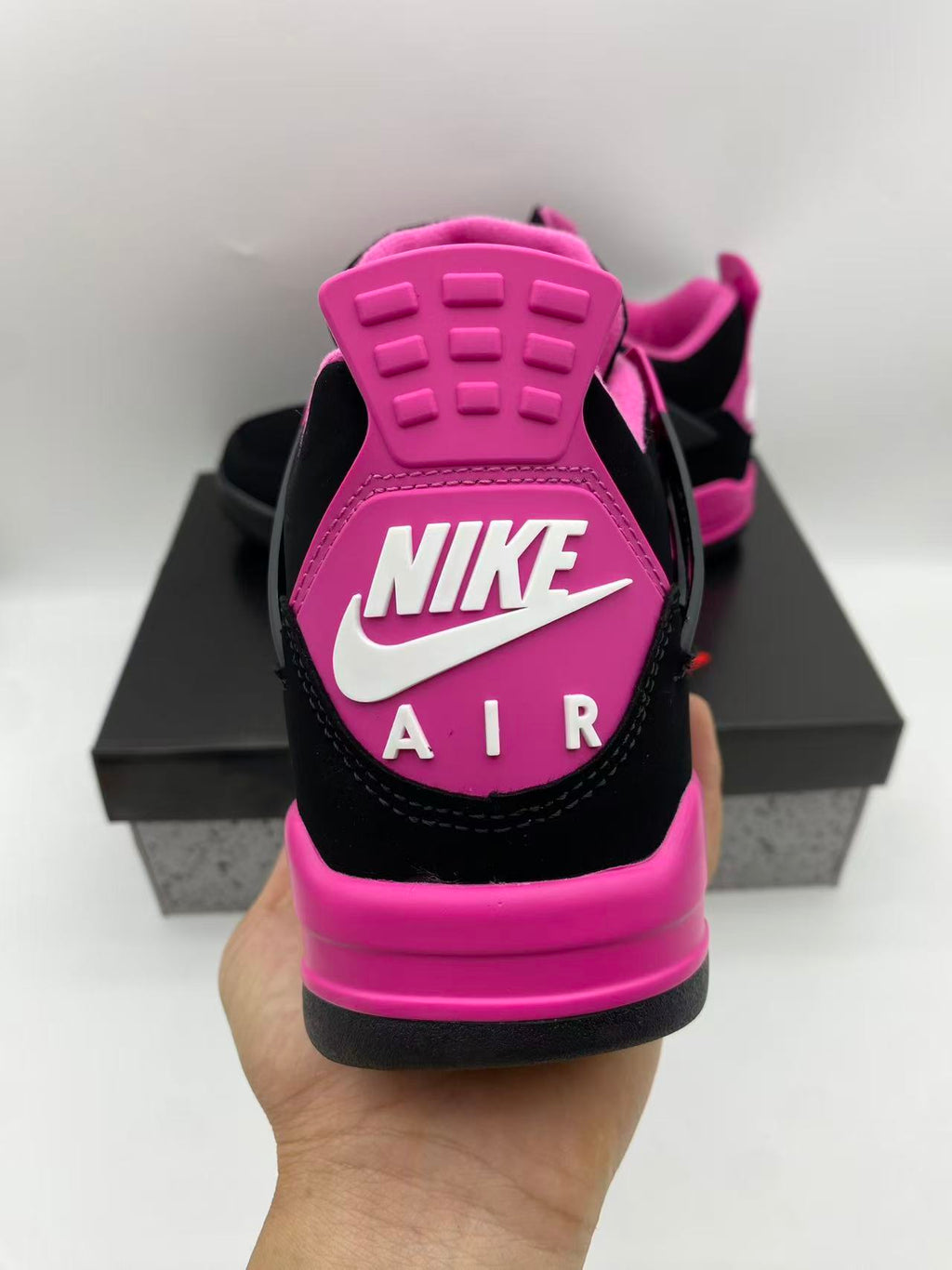 Air Jordan 4 Black Rose Sneakers | Rose After Dark