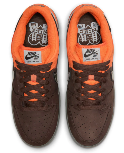 Nike SB Dunk Low Pro Muni Fast Pass – Safety Orange Wolf Grey Baroque Brown