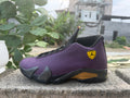Air Jordan 14 Purple & Black Sneakers | Violet Shadowline