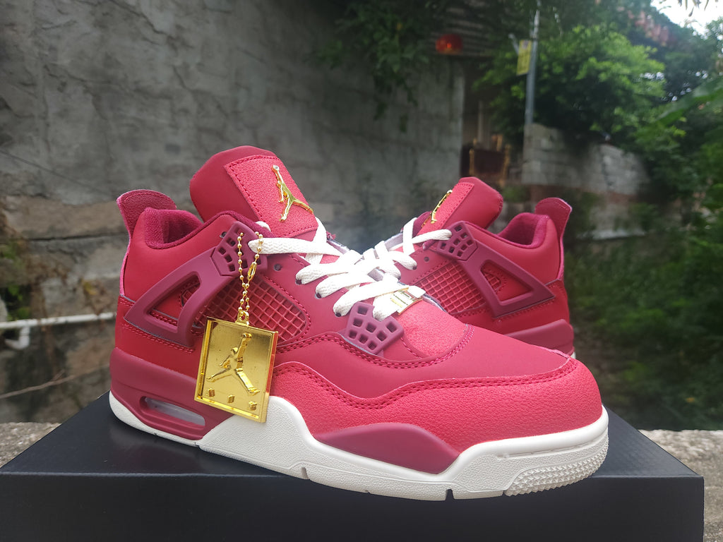 Air Jordan 4 Retro "Red Purple Gold" Sneakers