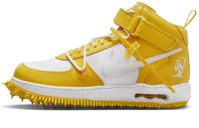 Nike x Off-White Air Force 1 Mid SP – Varsity Maize | DR0500-101