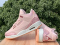 Air Jordan 3 Retro Pink Rose Tempo Sneakers | Regular Batch