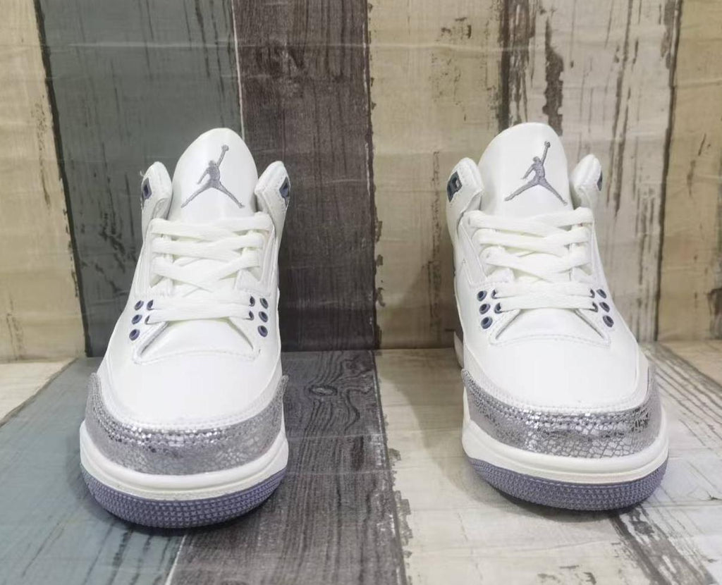 Air Jordan 3 Retro Sneakers – Beige Silver