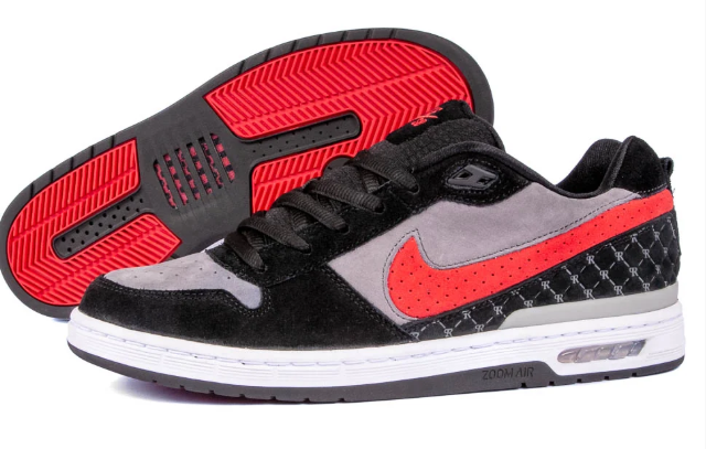 Nike SB Paul Rodriguez Zoom Air Low – Black Varsity Red Flint Grey