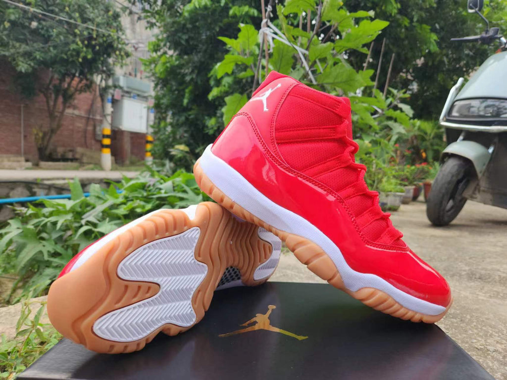 Air Jordan 11 Red Sneakers | Scarlet Overdrive