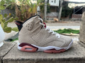 Air Jordan 6 Cream/Brown Sneakers | Umber Reverie