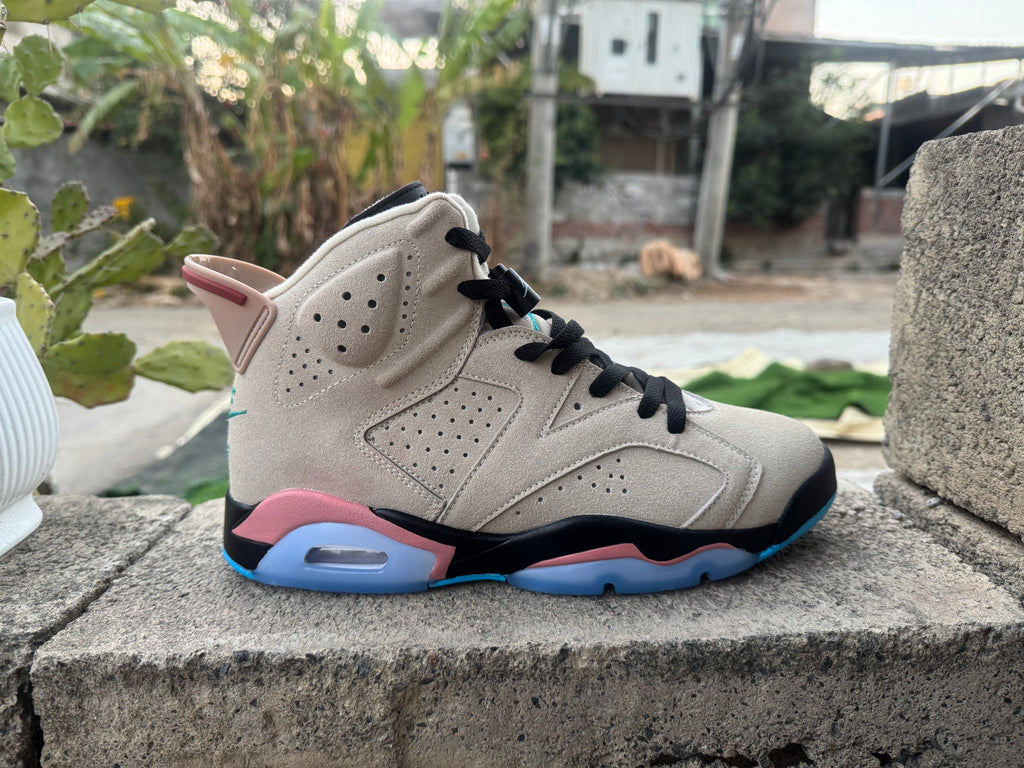 Air Jordan 6 Cream/Green Sneakers | Verdant Pause