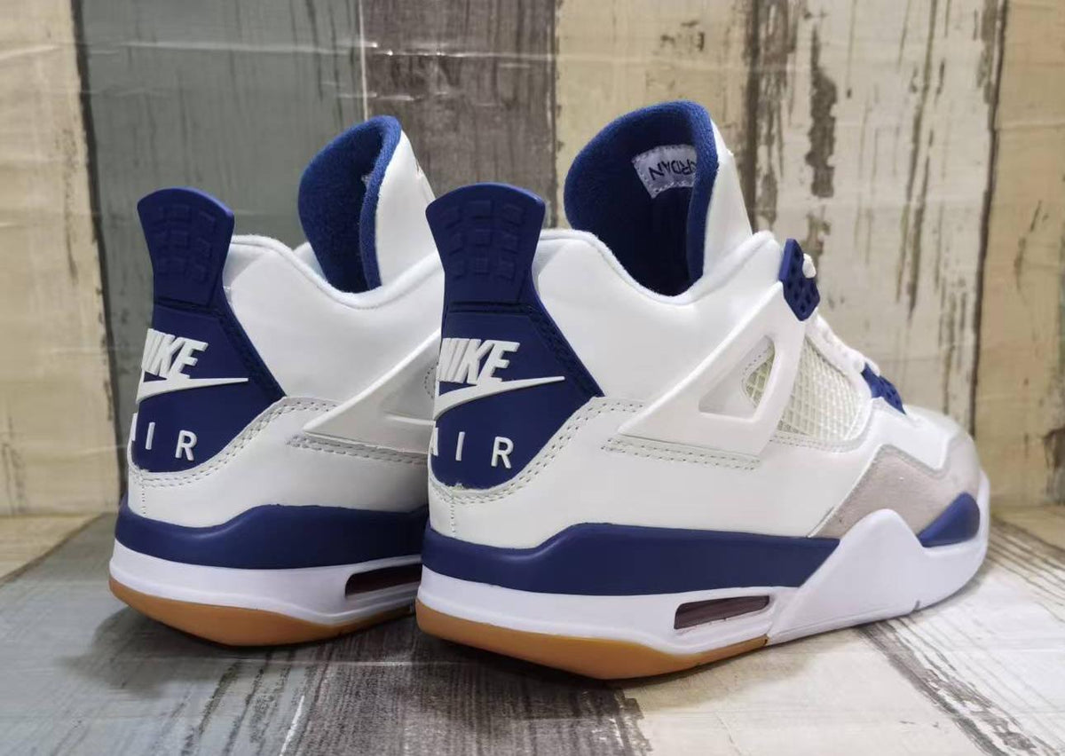 Air Jordan 4 Retro Off-White-Blue Sneakers | Azure Interlude