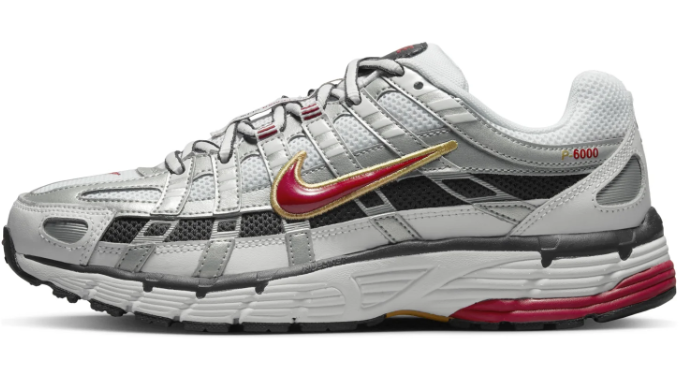 Nike P-6000 CNPT Women's Sneakers – Metallic Silver Red | BV1021-101