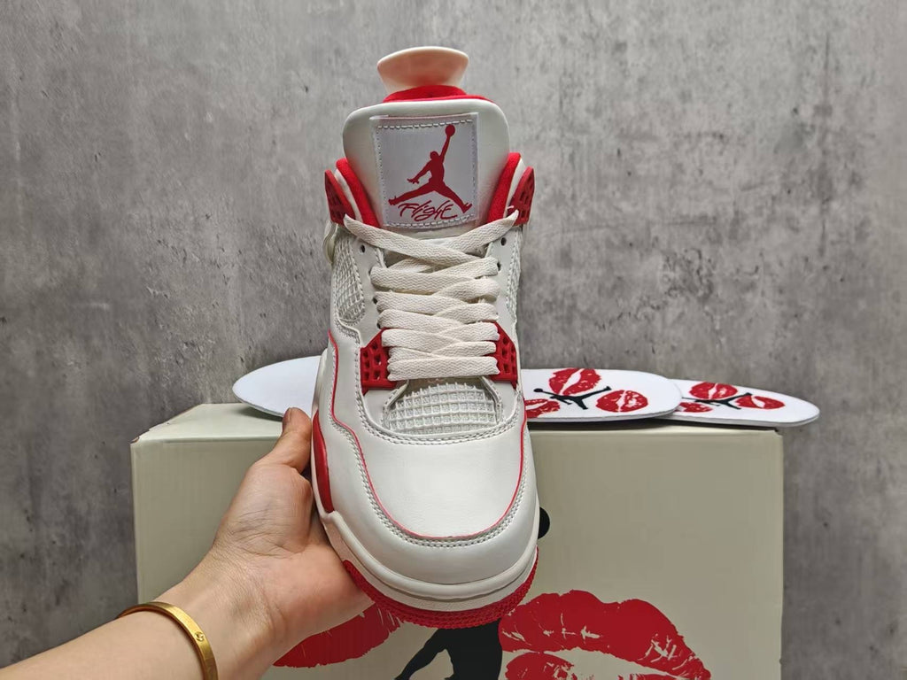 Air Jordan 4 Retro "Valentine's Day – Sierra Red" Sneakers