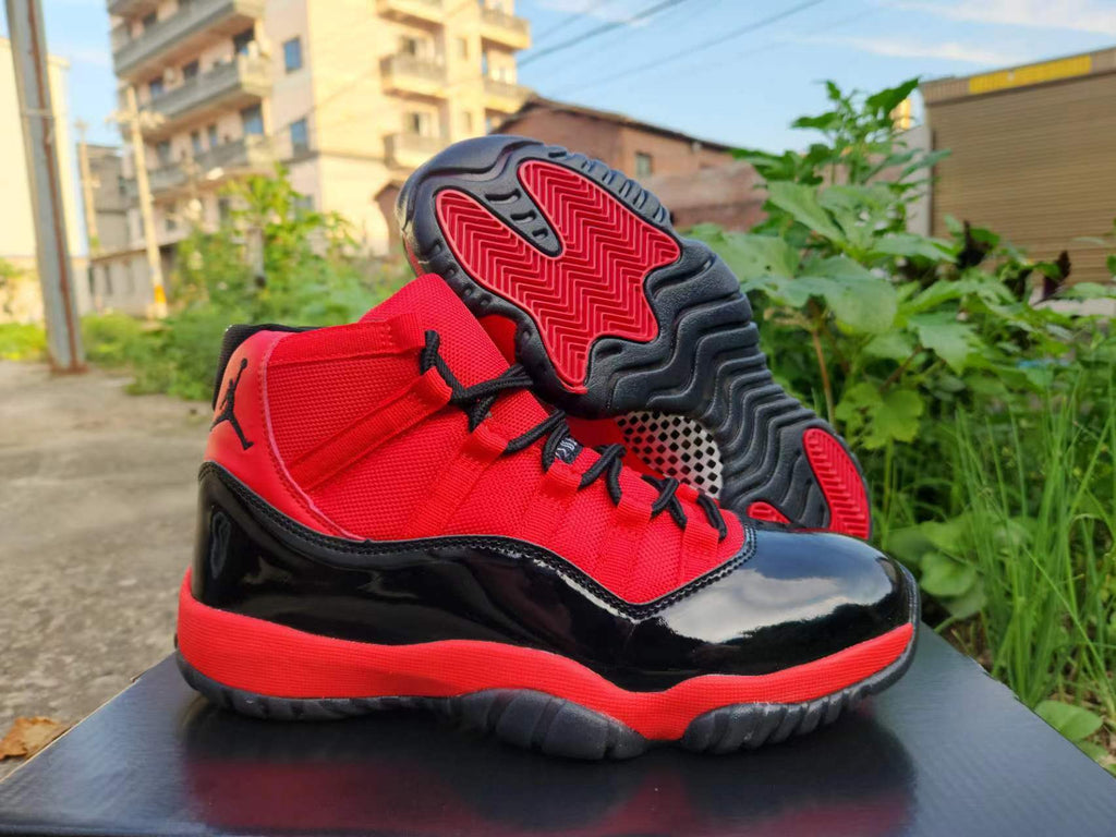 Air Jordan 11 Red & Black Sneakers | Crimson Undertow