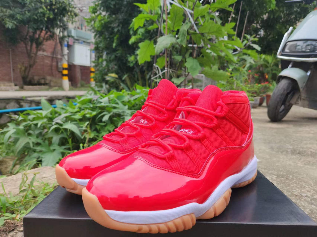 Air Jordan 11 Red Sneakers | Scarlet Overdrive
