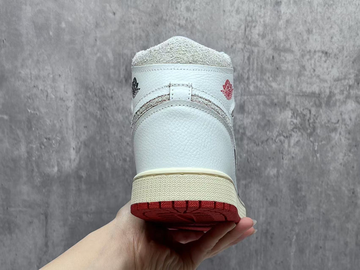Air Jordan 1 Retro Cinnabar Emberline Leather Sneakers