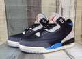 Air Jordan 3 Retro Sneakers – Black Blue Red