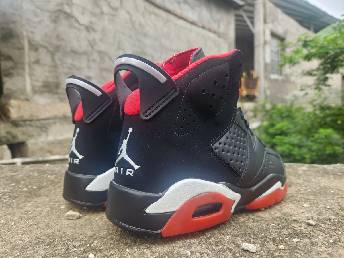 Air Jordan 6 Spectrum Ember Sneakers - Black/Red Multi