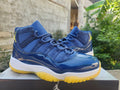 Air Jordan 11 Deep Blue & Yellow Sneakers | Midnight Beacon
