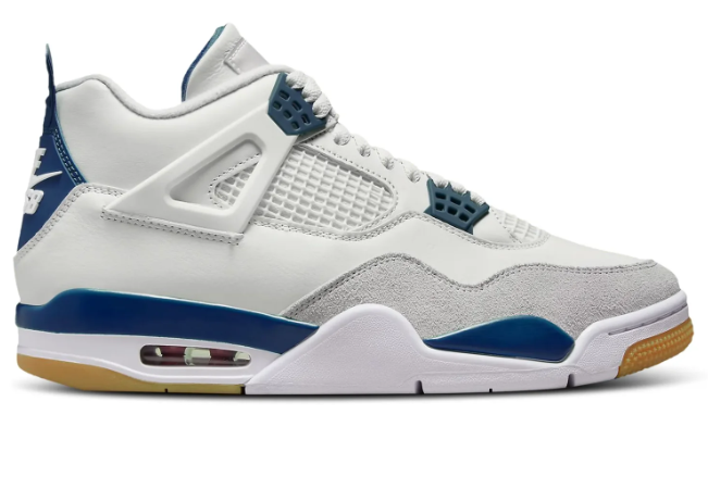 Nike SB x Air Jordan 4 Sneakers – White Navy