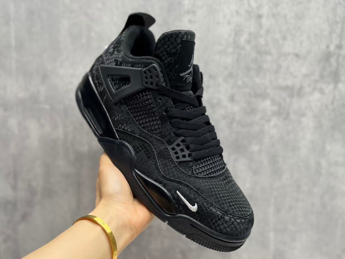 Air Jordan 4 Retro Sneakers – Black Mamba