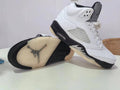 Air Jordan 5 White/Black Sneakers | Contrast Code