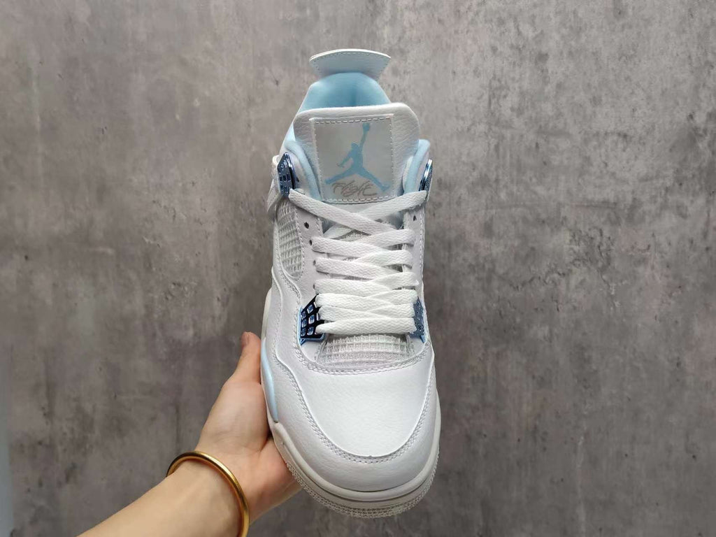 Air Jordan 4 Blue Buckle Sneakers | Azure Signal